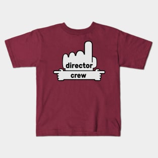 Hands Pointing - Text Art - Director and Crew Kids T-Shirt